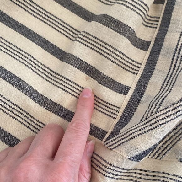 Anthropologie Maeve Changing Stripes Cream and Gray Mini Dress Dress Size 6 - Picture 15 of 15